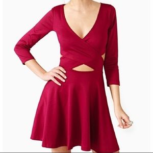 Nasty Gal Crossed Out Skater Dress